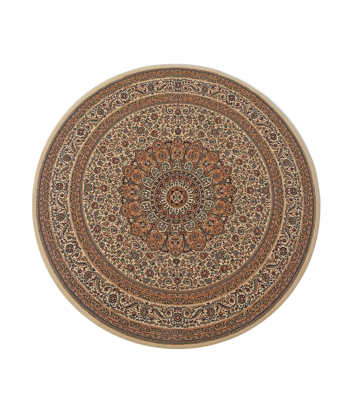 LayLow Round Area Rug — Ivory