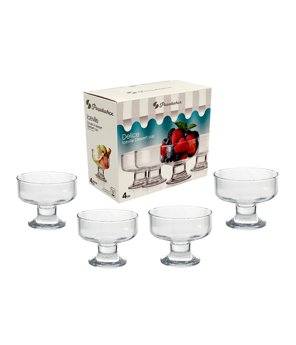 SipStyle 4-Piece Dessert Cup Set