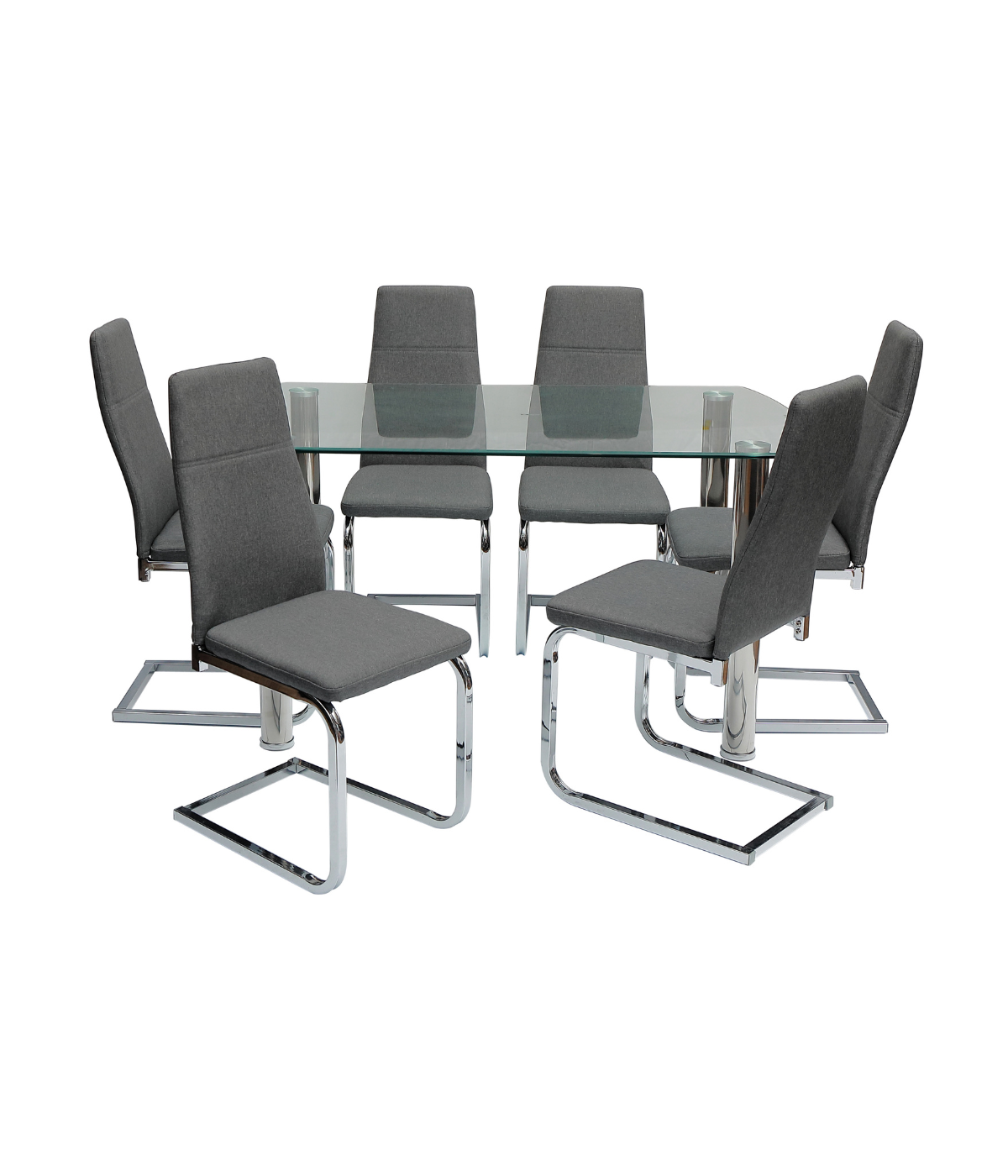 GatherRound Dining Table — Glass Top