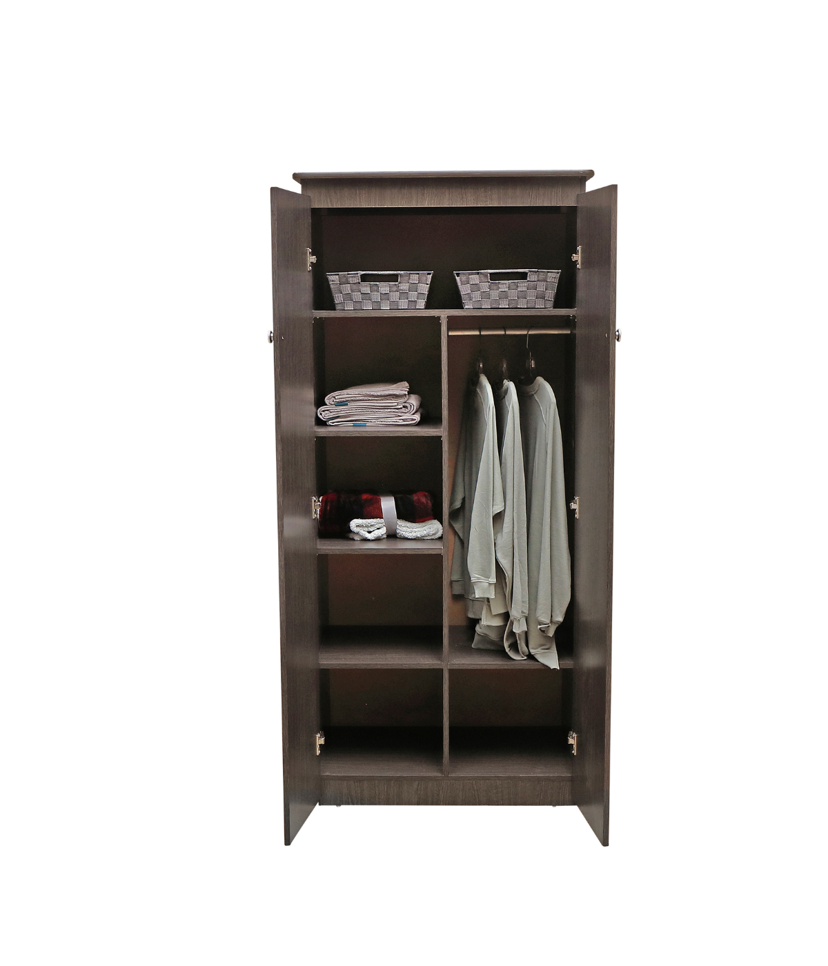 WardRobe Tall Storage Armoire — Grey