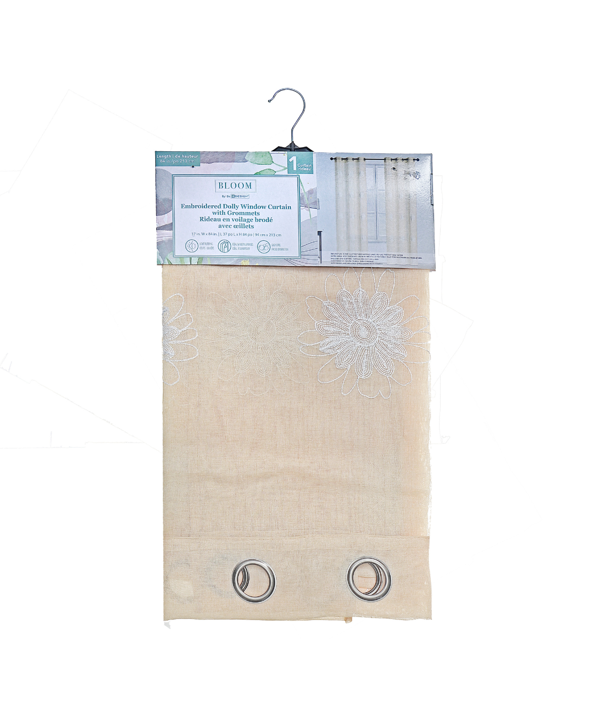 Embroidered Window Curtain2