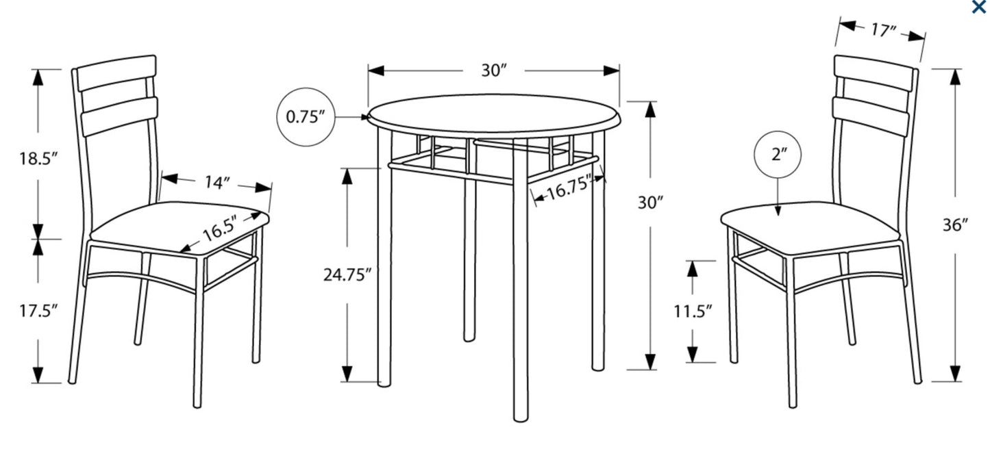 3 Piece Dining Set