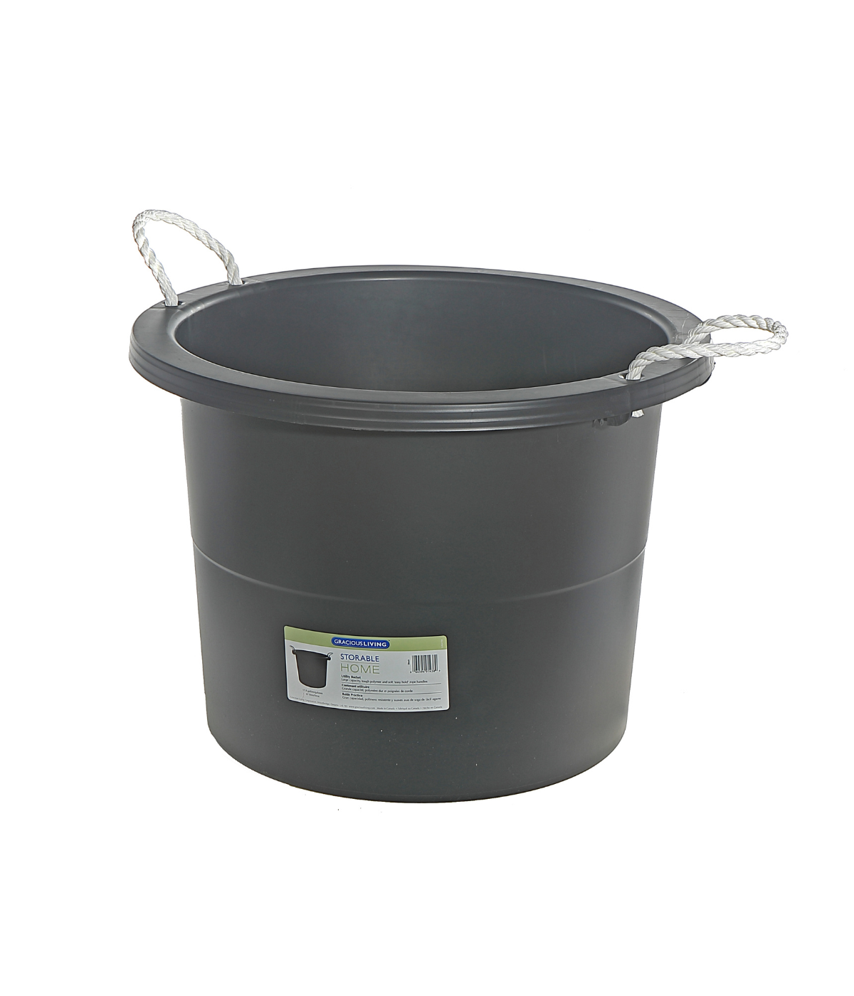 Storage Bucket Black