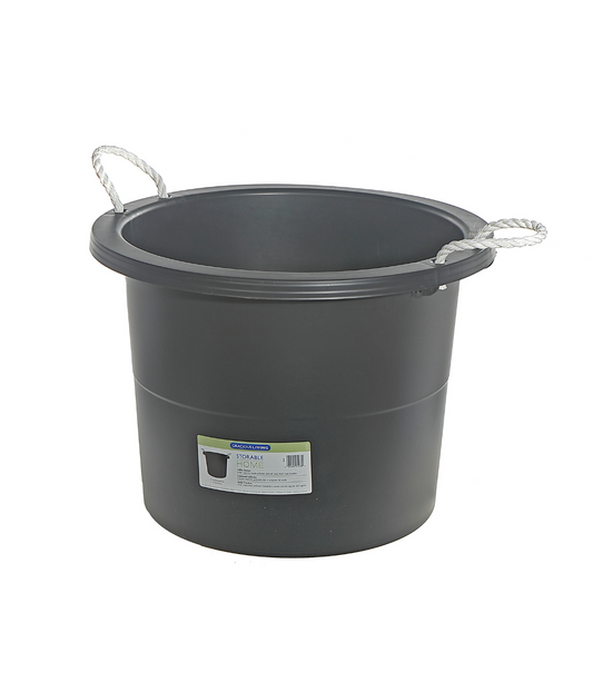 Storage Bucket Black