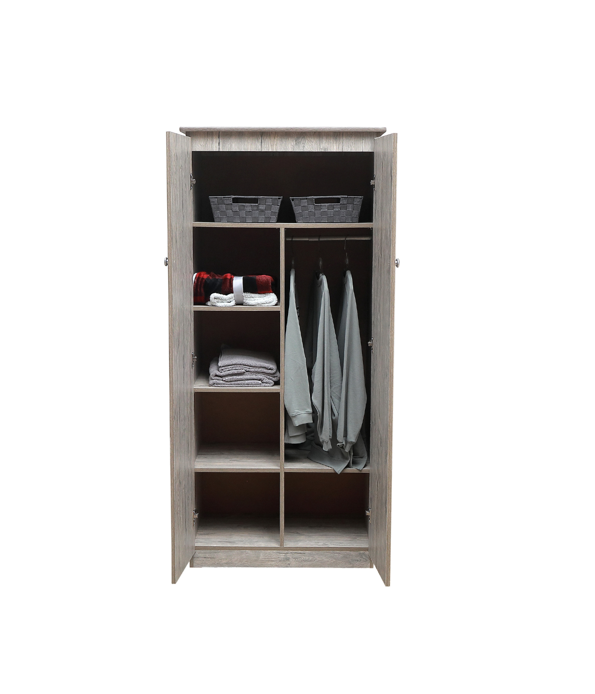 WardRobe Tall Storage Armoire — Beige
