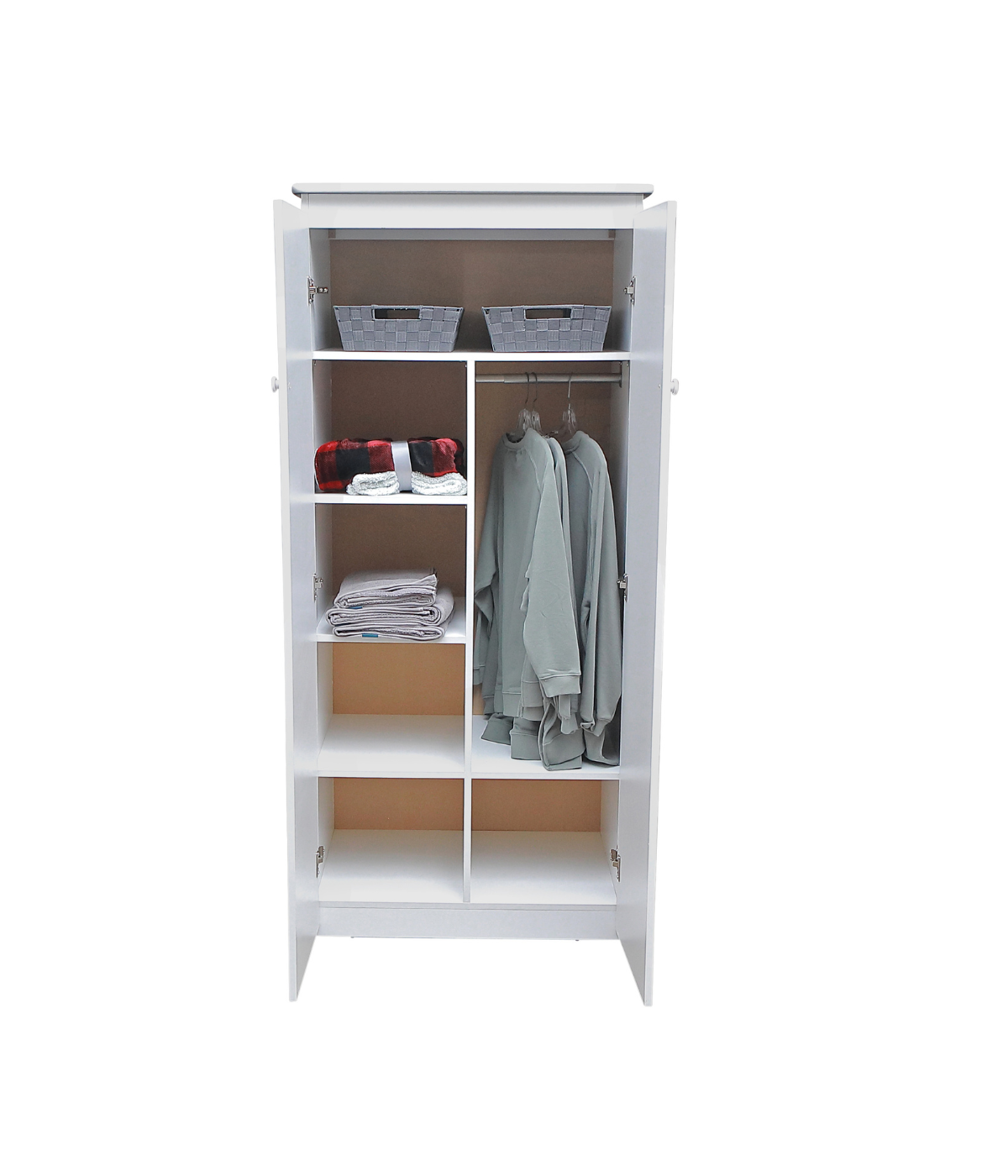 WardRobe Tall Storage Armoire — White