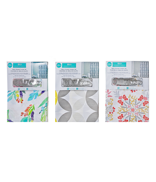 Fabric Shower Curtain Set