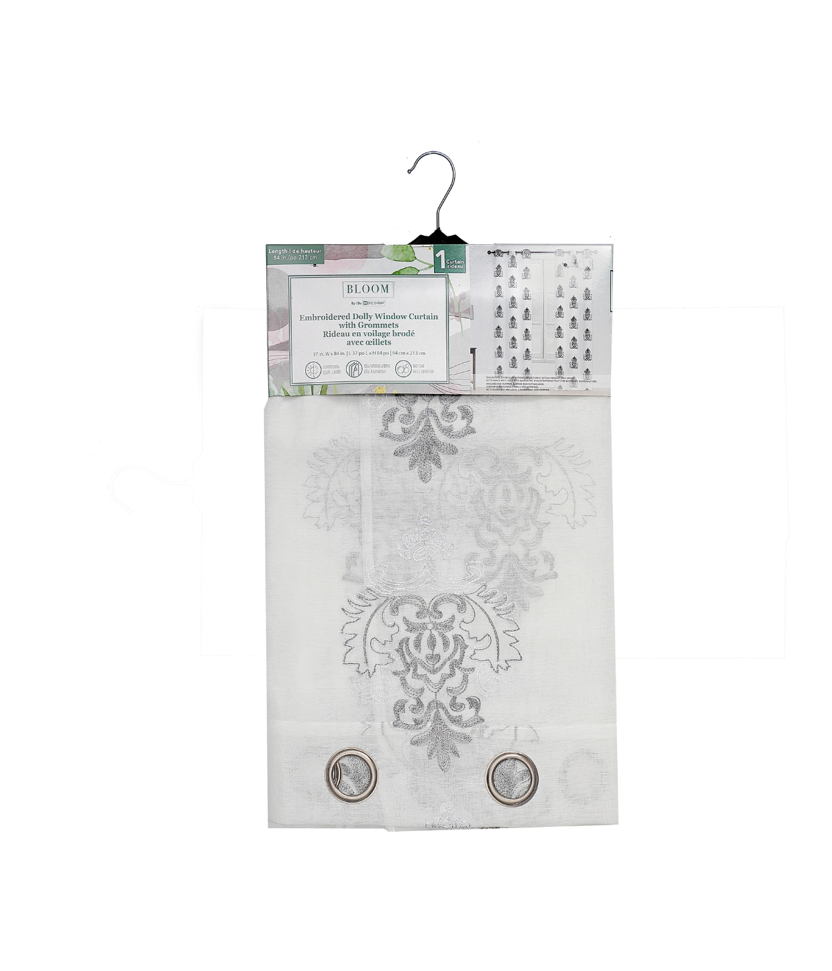 Embroidered Window Curtain1