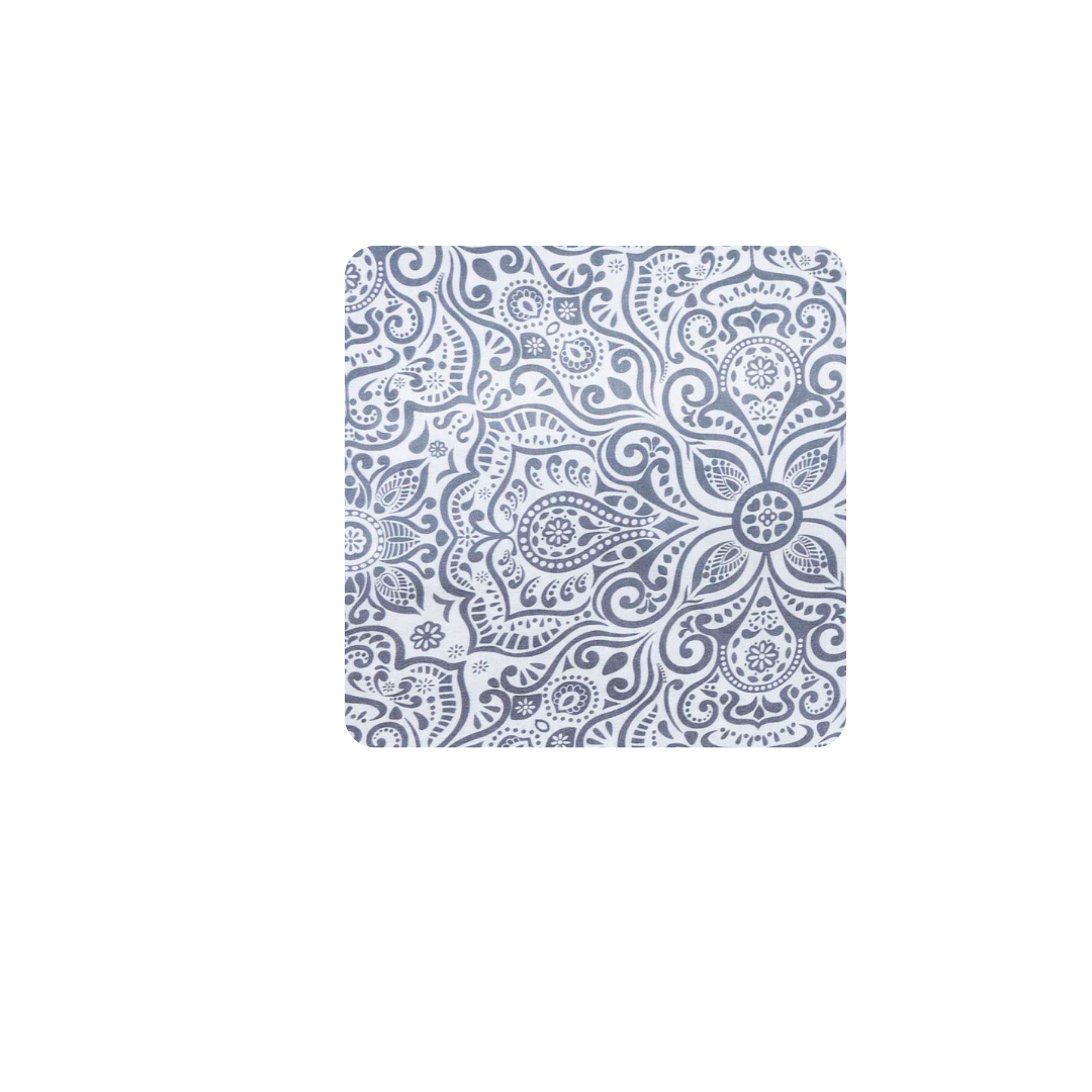 Fabric Shower Curtain and Hooks