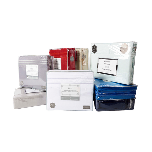 4 Piece Embroidered Sheet Set Twin