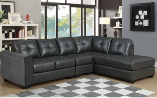 2 Piece Gel Leather Sectional