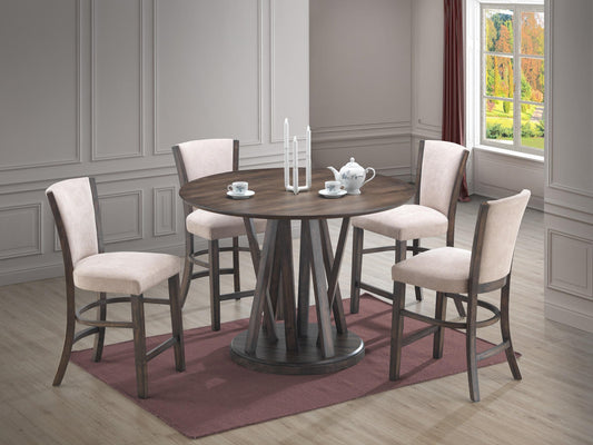 5 Piece Round Dining Set - Gia